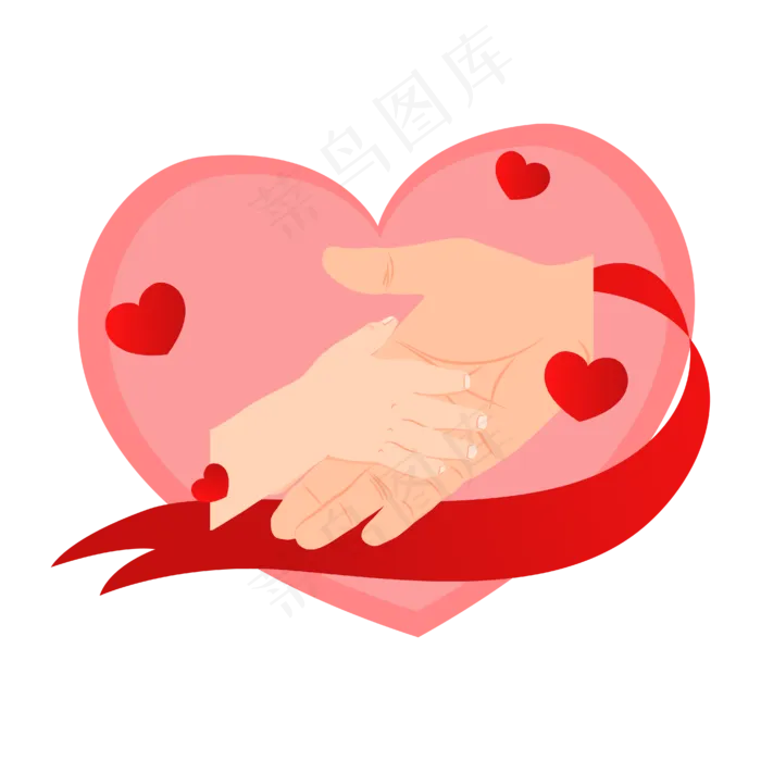 大手拉小手(4167*4167px 300 dpi )ai矢量模版下载