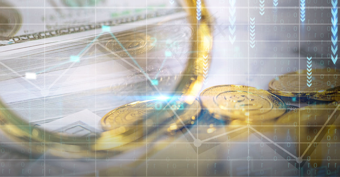 创意简约金融合成背景