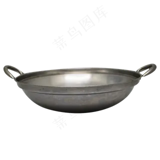 银色的铁锅,免抠元素