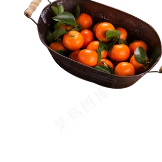 一框红色桔子免抠图