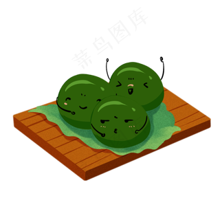 传统习俗清明节超可爱的小青团们