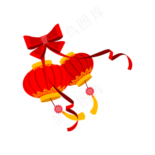 矢量手绘中国挂饰,免抠元素