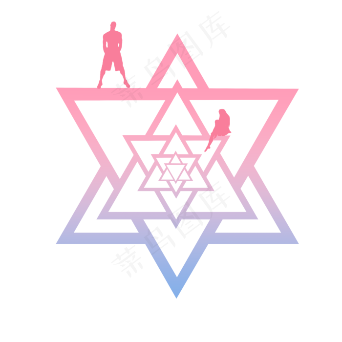 七夕情人节抽象玫瑰装饰矢量图(8000X8000(DPI:300))psd模版下载