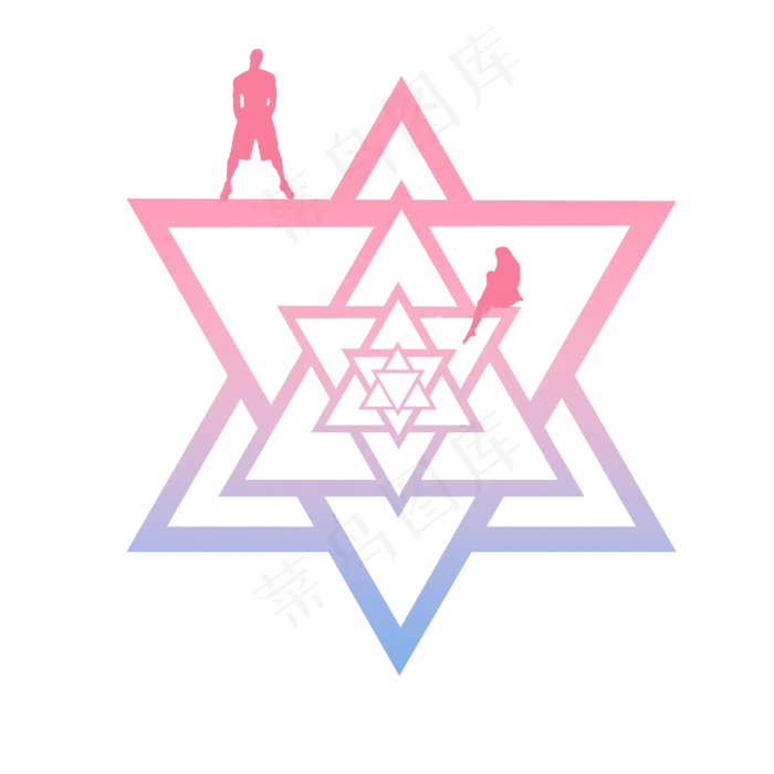七夕情人节抽象玫瑰装饰矢量图(8000X8000(DPI:300))psd模版下载