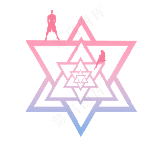 七夕情人节抽象玫瑰装饰矢量图