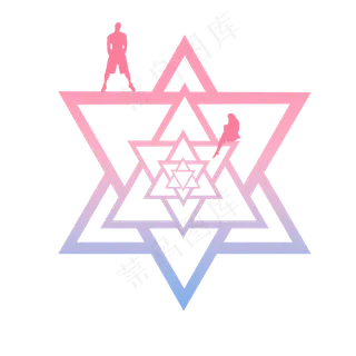 七夕情人节抽象玫瑰装饰矢量图