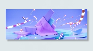 唯美C4D购物节日电商展台