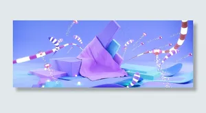 唯美C4D购物节日电商展台