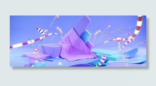 唯美C4D购物节日电商展台