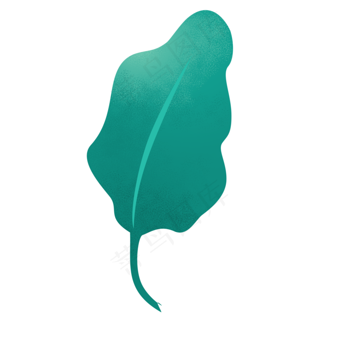 卡通绿色树叶下载(2000X2000(DPI:300))psd模版下载