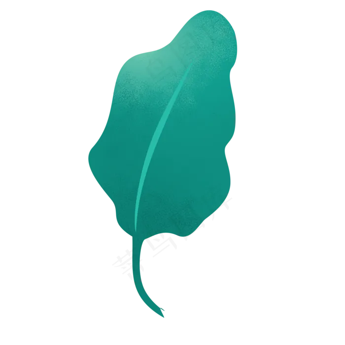 卡通绿色树叶下载(2000X2000(DPI:300))psd模版下载