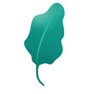 卡通绿色树叶下载