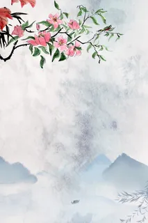 文艺简约水墨风春天惊蛰风景 文艺简约水墨风春天惊蛰风景