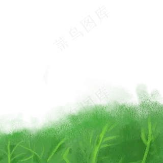 春天里的绿色植物叶子免抠图