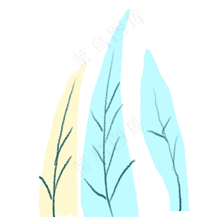 枝叶春季自然植物(2000X2000(DPI:300))psd模版下载