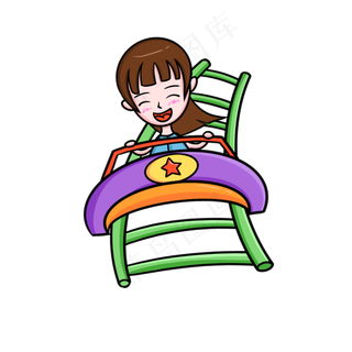 过山车小女孩卡通免扣