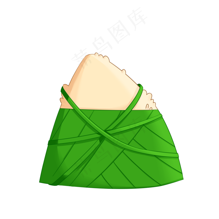 粽子端午节绿色三角粽绑着(2000X2000(DPI:300))psd模版下载
