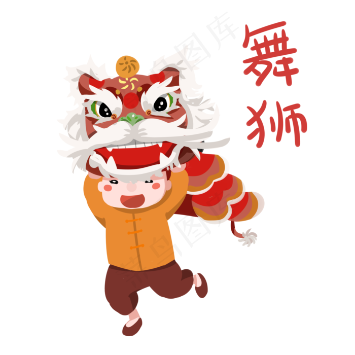 元宵节卡通娃娃卡通女孩可爱风格,免抠元素