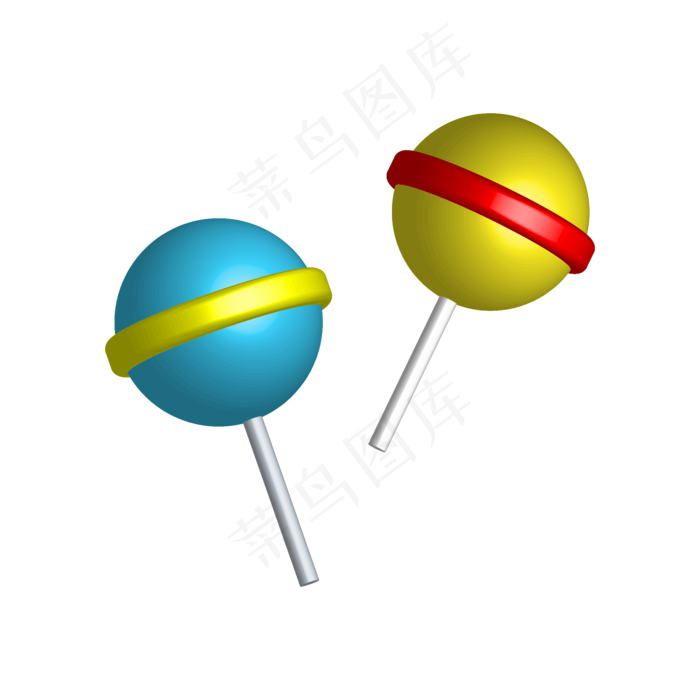 儿童节3D棒棒糖(500X500)eps,ai矢量模版下载