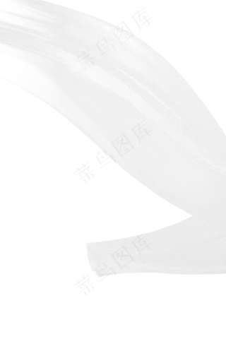 白色丝带丝绸,免抠元素