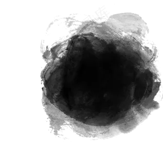 墨迹水墨黑色喷墨