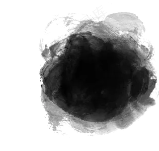 墨迹水墨黑色喷墨