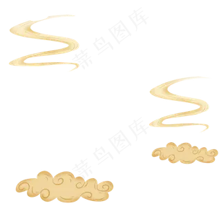 卡通手绘漂浮的祥云素材免费下载,免抠元素