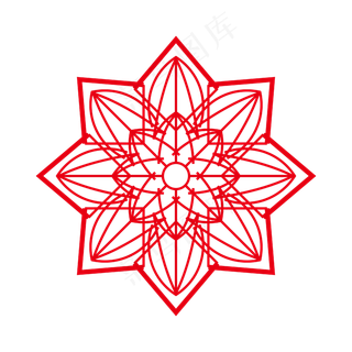 复古底纹怀旧中国风团花底纹