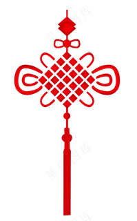 新年红色的中国结,免抠元素