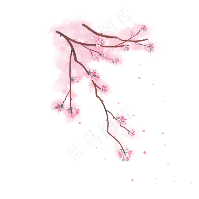 卡通手绘中国风梧桐花(2000X2000(DPI:300))psd模版下载