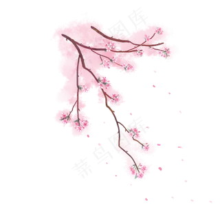 卡通手绘中国风梧桐花