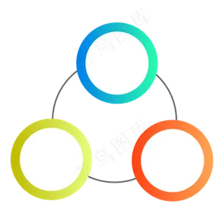 商务矢量数据分析循环