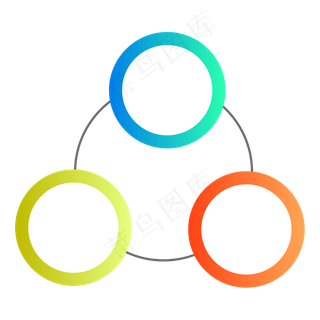 商务矢量数据分析循环