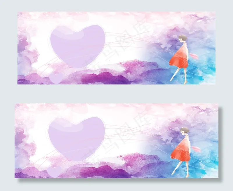 清新甜美banner(1900*700px 	       )psd模版下载