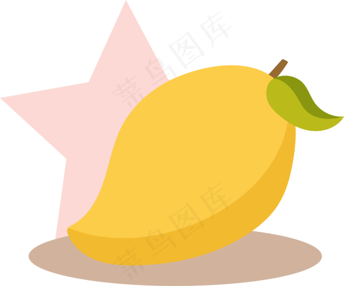 矢量芒果设计免抠素材下载