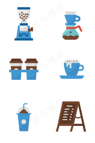 咖啡店咖啡相关图标