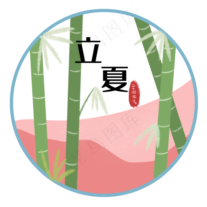 二十四节气竹子竹林立夏