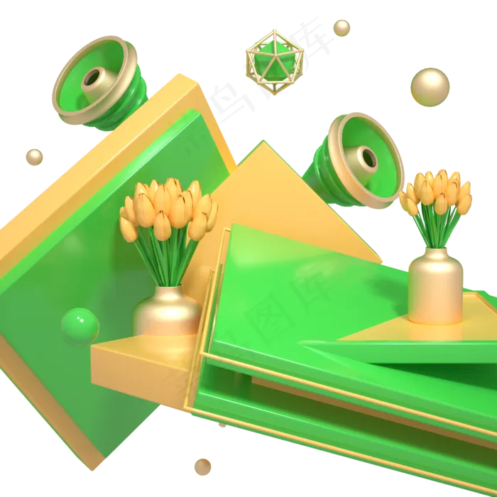 C4D端午节618凌乱装饰立体(2000*2000px 300 dpi )