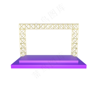 C4D立体电商活动舞台展台,免抠元素