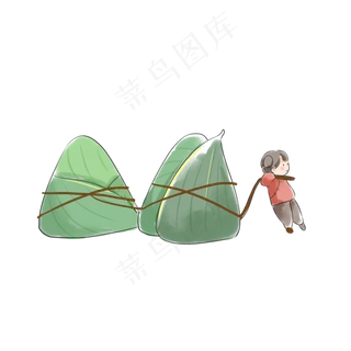 端午节创意拖粽子