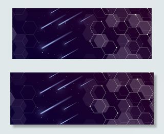 金融商务几何线条banner