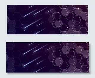 金融商务几何线条banner