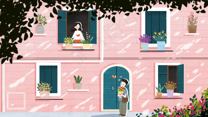 情人节悄咪咪要给女朋友礼物(2880*1620px 300 dpi )psd模版下载