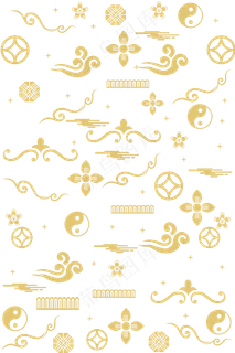 鼠年新年底纹纹理,免抠元素