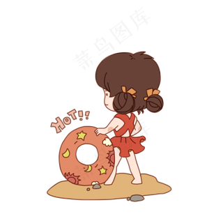 儿童节毕业季暖色免抠商业