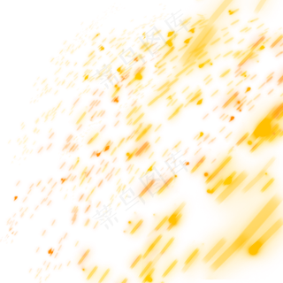 红色打米花火星特效png免扣