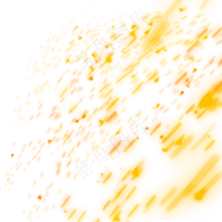 红色打米花火星特效png免扣