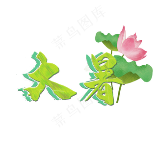 大暑创意艺术字