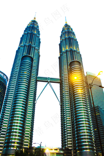 马来西亚吉隆坡双子塔,免抠元素
