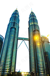 马来西亚吉隆坡双子塔,免抠元素
